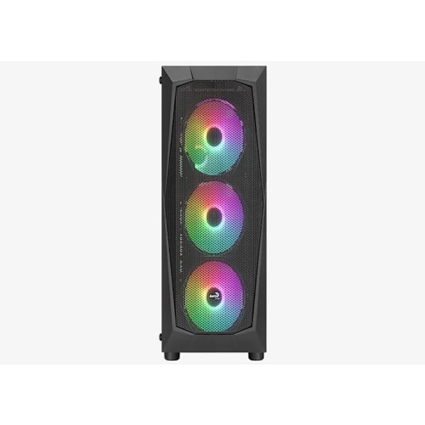 PC-chassi - AEROCOOL - FALCON - Svart - ATX - Vätskekylning - Kabelhantering