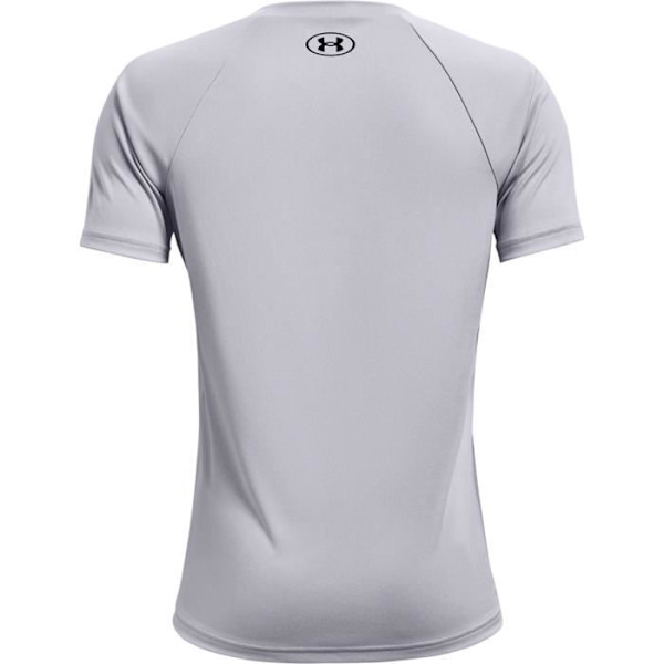 T-shirt pojke - Under Armour - Tech Big Logo - Korta ärmar - Grå mod/svart - Multisport mod grå/svart 6-8 år gammal