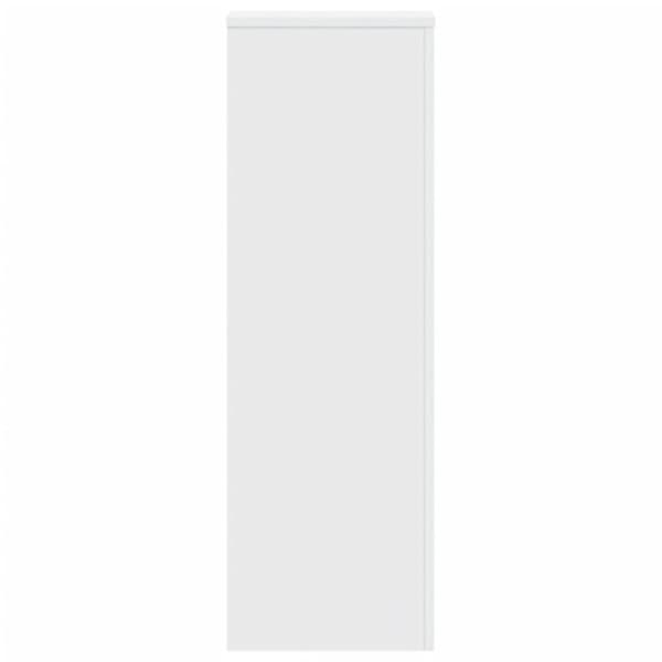 Stöd för växter vit 33x33x100 cm ingenjörsträ Vit