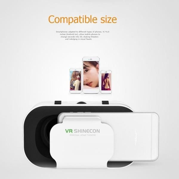 OEM - VR 5.0 Headset för SAMSUNG Galaxy S7 Edge Smartphone Virtual Reality 3D-spelglasögon justerbara (BLA