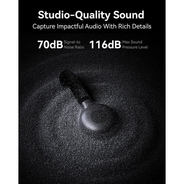 Trådlös mikrofon Hollyland LARK M2S USB-C Android/iOS, brusreducering, 300m räckvidd, 30h batteritid, vlog/intervju/live