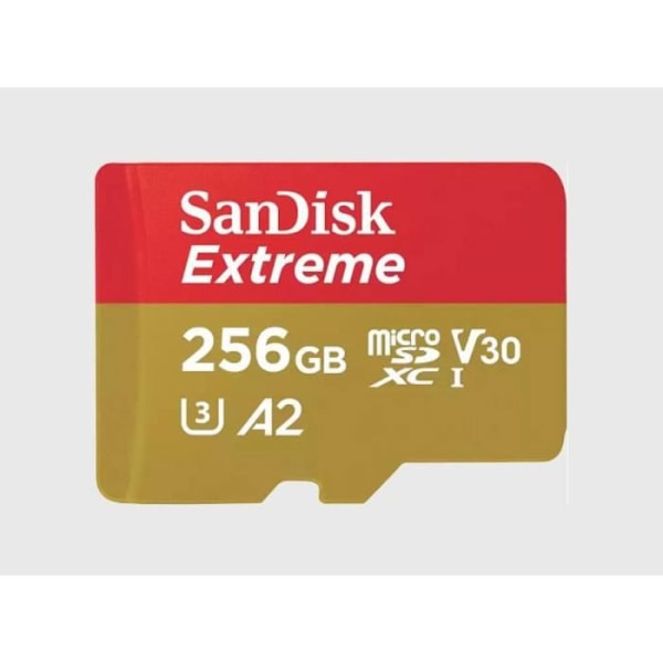 SanDisk Extreme 256 GB UHS-Klass 3 microSDXC-kort stöttåligt, vattentätt