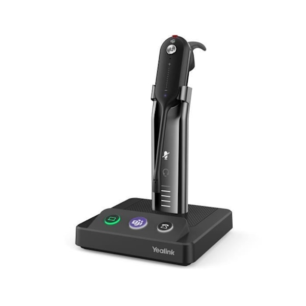 Yealink WH63 Teams - DECT trådlösa konvertibla headset - USB-A - Microsoft Teams certifierade