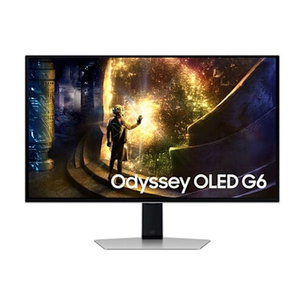 Samsung Odyssey OLED G6 LS27DG612SUXEN 27 240 Hz QHD Grå Gaming PC-skärm Silver