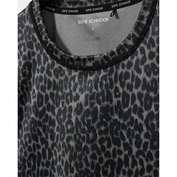 T-shirt dam Sofie Schnoor Fiolaspo - grå leopard grå leopard M