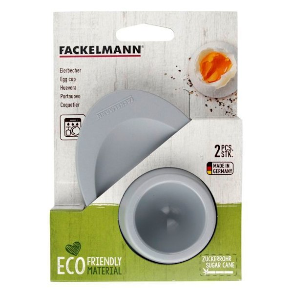 Set med 2 äggkoppar Fackelmann Nature Grå
