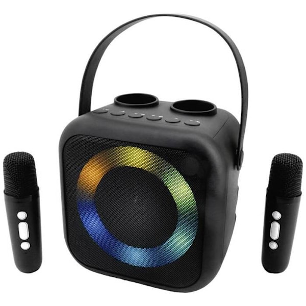 soundmaster BT2024SW karaokesystem med mikrofon, uppladdningsbar svart