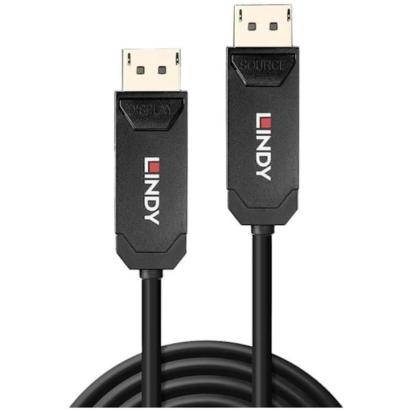 LINDY DisplayPort anslutningskabel DisplayPort-kontakt 10,00 m svart 38520 DisplayPort-kabel