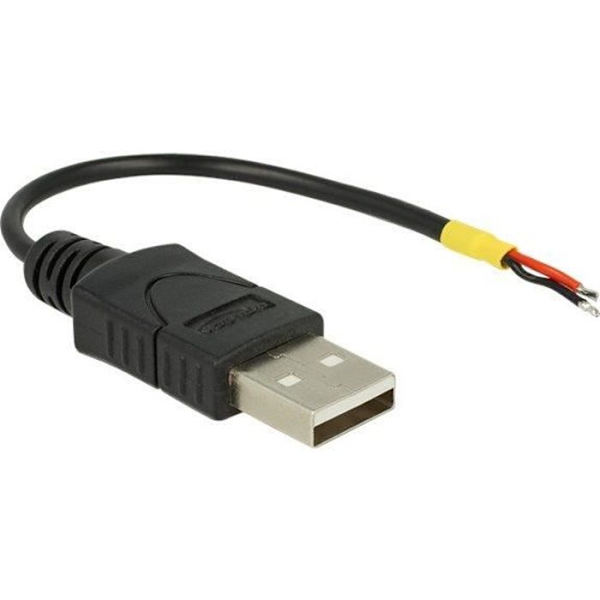DeLOCK USB-kabel USB (M) för USB 2.0 2-trådskabel 5 V 10 cm svart