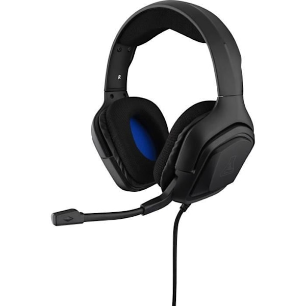 Spelheadset med kabel - The G-Lab - KORP COBALT - Mikrofon - PC/PS4/Xbox One - Svart SVART