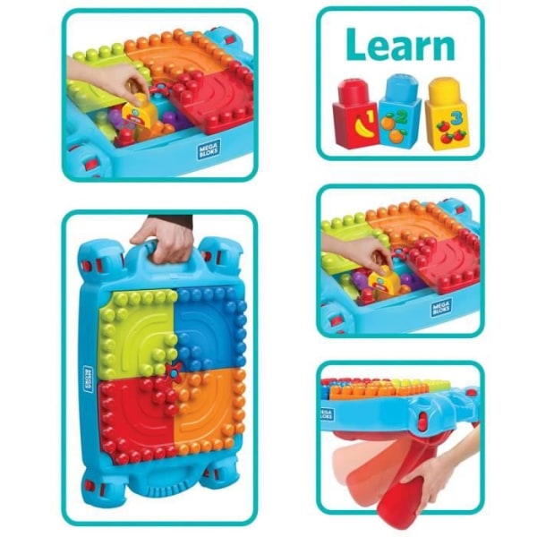 MEGA BLOKS inlärningsbord - The Learning Table - 30 block - Blandat