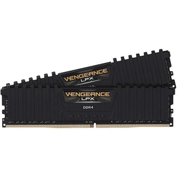 RAM-minne - CORSAIR - Vengeance DDR4 - 16GB 2x8GB DIMM - 3200 MHz - 1,35V - Svart (CMK16GX4M2Z3200C)