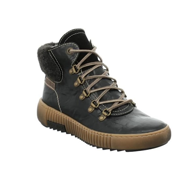 Bottines - JOSEF SEIBEL - Maren 17 - Nappa-läder - Snörning - Foder i plysch Svart 38