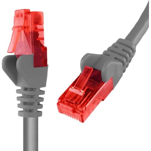 Switch - hub ethernet - injector Spacetronik - KRJ6UUS1050 - RJ45-kabel CAT 6 U/UTP AWG24 grå 5m