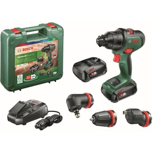 Bosch sladdlös slagborr - AdvancedImpact 18 SET - 2 18V-2,5Ah batterier - 13 mm automatisk chuck