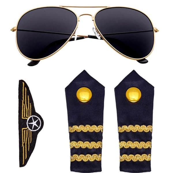 Kit Accessoire pilot för vuxna Blå