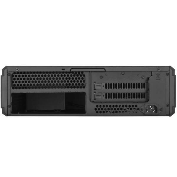 SilverStone SST-FTZ01B-E - Fortress High End Mini-ITX Gaming PC-fodral, ATX PSU som tillval, svart