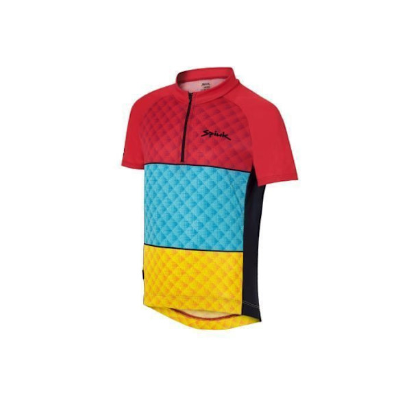 Flerfärgad SPIUK Anatomic barntröja - Multisport - Blandat - Röd - Specifik skärning - SensodryFresh®-tyg Flerfärgad 8 år