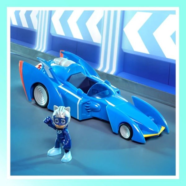 Monterat miniatyrfordon - Hasbro monterat miniatyrlandfordon - F6213 - PJ Masks Super-Katzenflitzer