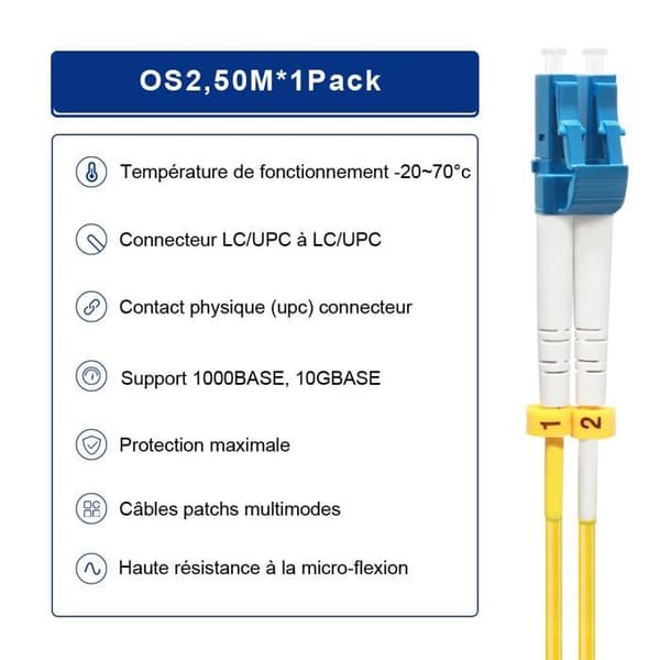Fiberoptik Flyprofiber - OS2 LC LC