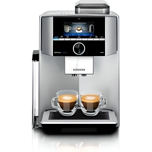 Automatisk kaffemaskin i rostfritt stål - SIEMENS - Intelligent värmesystem - aromaDouble Shot - 19 bar