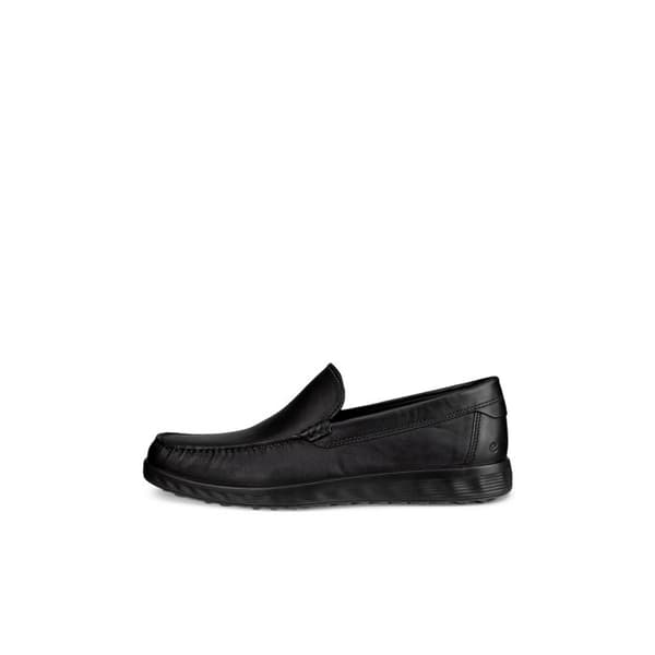 ECCO S-Lite Moc — Båtskor i svart nubuck, flexibel sula och läderfoder svart 40