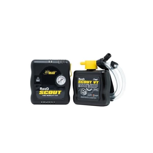 Kit mini-kompressor + punkteringsspray AIRMAN ResQ Scout