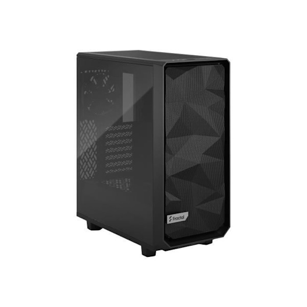 FRACTAL DESIGN - PC Meshify 2 kompakt fodral svart härdat glaspanel ljus nyans