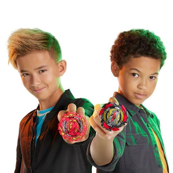 Beyblade Burst QuadDrive stridsset med Beystadium Interstellar Drop-arena, 2 tävlingstoppar Flerfärgad