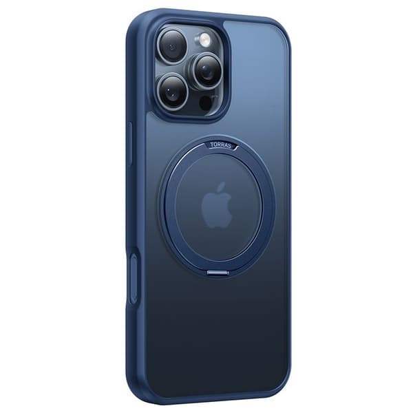 Coque Torras Ostand Pro MagSafe-serien för iPhone 16 Pro - Marinblå Marinblå