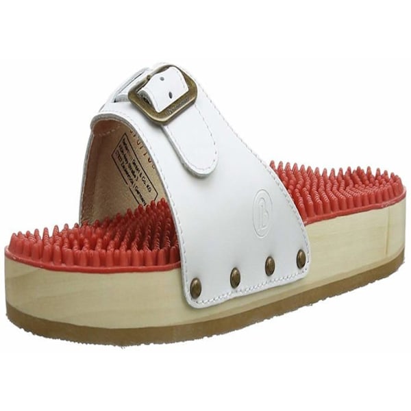 Berkemann Clog - 00107100 - Unisex Noppen-Slipper Sandal Vit 41