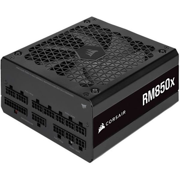 CORSAIR - RM850x - Strömförsörjning - 850 Watt - 80 PLUS Guld - Svart (CP-9020200-EU) Svart