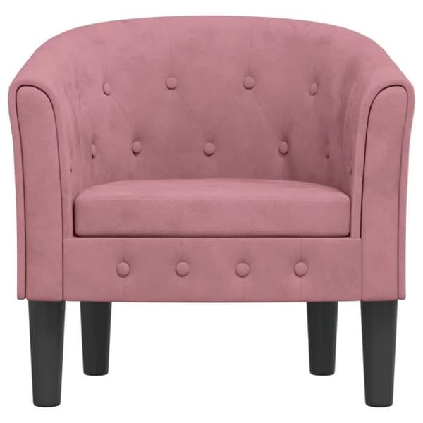 vidaXL Fåtölj cabriolet rosa sammet 356474