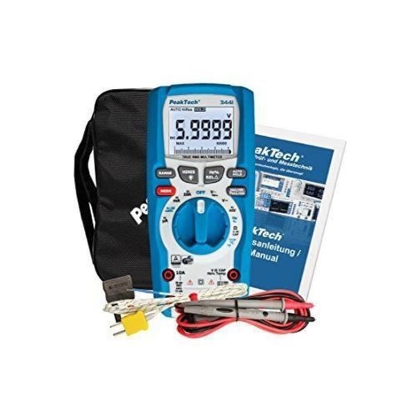 PeakTech Peak Tech TrueRMS professionell digital multimeter 60000 counts, vattentät IP67, Cat III 1000V, CAT IV 600V,