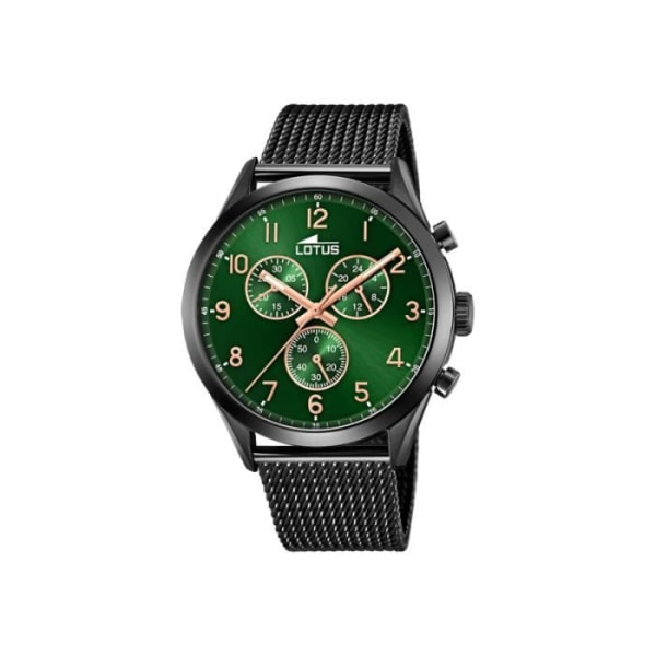 Lotus Herrklocka Chrono Milanese Steel Svart 18639/E