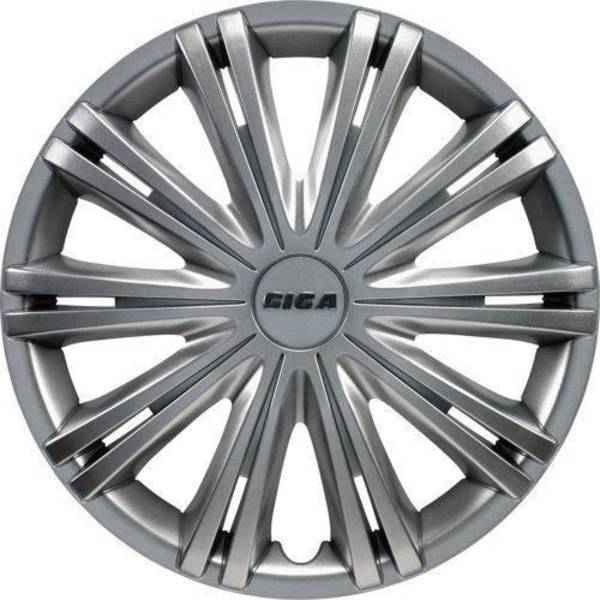 Enjoliveurs - AutoStyle - GIGA15 - Silver - 15 tum - Förpackning med 4 stycken