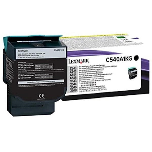 LEXMARK C540A1KG tonerkassett - Svart - Kompatibel C540/C543/C544/X543/X544 - Standardkapacitet