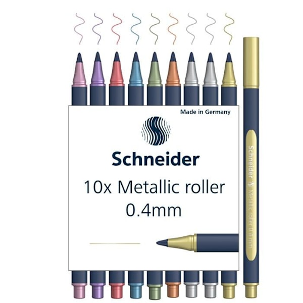Stylo - pennset - Schneider Paint-It 050 Set med 10 assorterade metallbläckpennor 0,4 mm