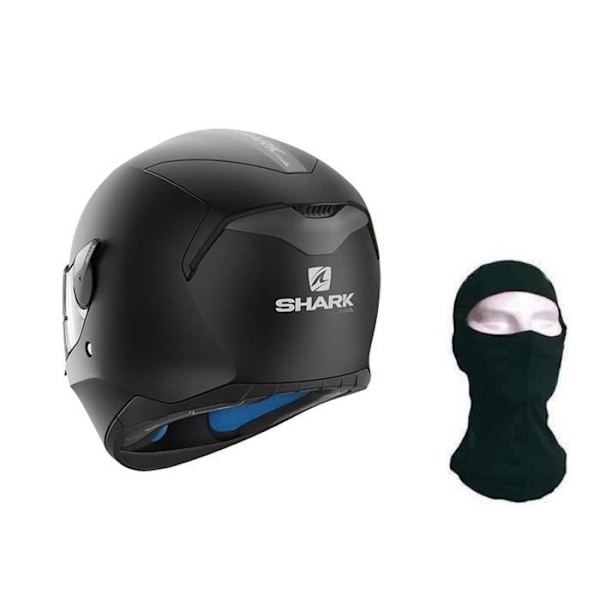 SHARK Heltäckande hjälm D Skwal svart matt Matte svart S = 55-56 cm