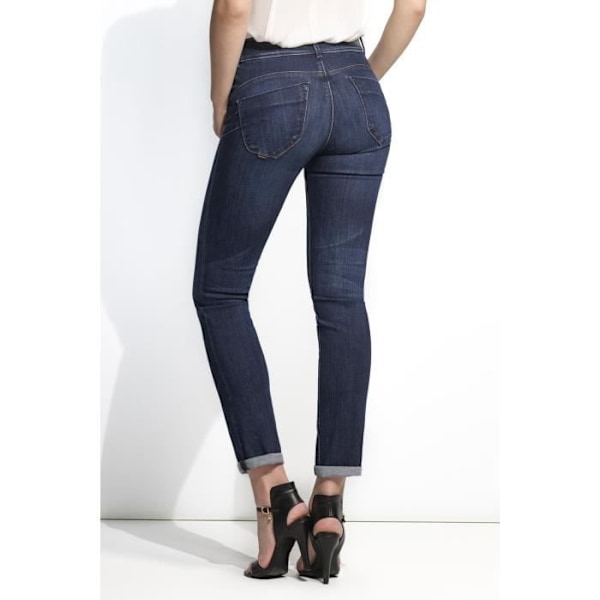 Slim jeans - SALSA - Push In - Hög midja - Blå - Dam - 28