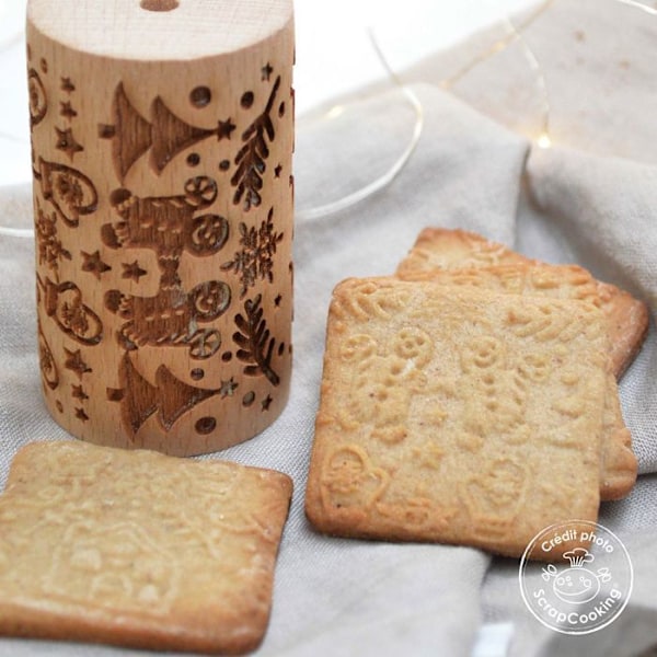 Mini träkavel - pepparkaksgubbe Trä