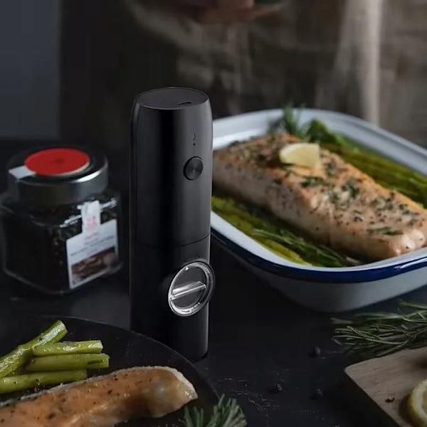 Elektrisk salt- och pepparkvarn Promis MP35 USB-laddningsbar