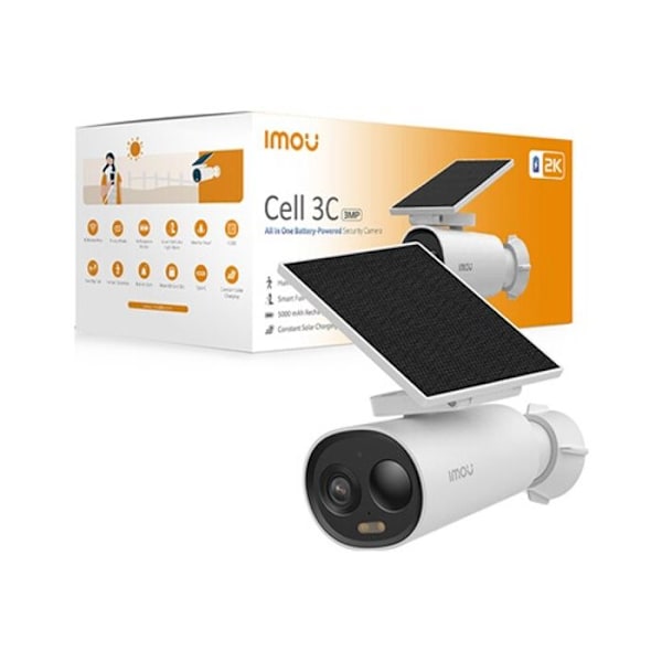 IMOU Cell 3C All in One övervakningskamera - 3 MP upplösning - IP66 - Solenergi