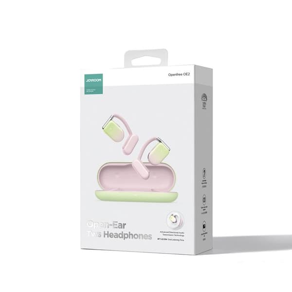 Trådlösa hörlurar (JR-OE2)Bluetooth 5.3, Open Ear, True Wireless, Microphone, ENC - JoyRoom - Rosa