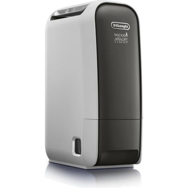 DELONGHI DNS 65 Luftavfuktare 6 liter/dag Tvättfunktion -Techno Zeolite - Tyst: 34dB Vit grå