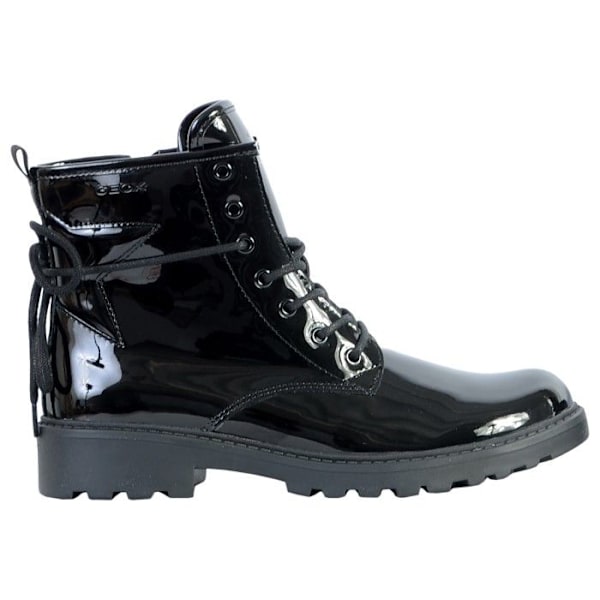 Barnstövel - Geox - Casey J9420G - Svart - Lackläder - Snören Svart 41