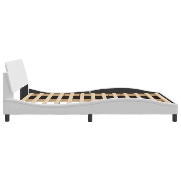 vidaXL Dover sängram vit 160x200 cm konstläder 373219
