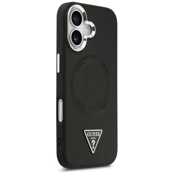 Coque Guess Hardcase Triangle Logo MagSafe för iPhone 17 - Svart Svart
