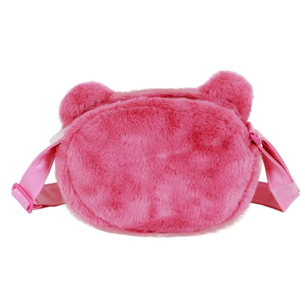 Mini axelväska Plush - Disney Ours Lotso Strawberry - Rosa - One size Ros