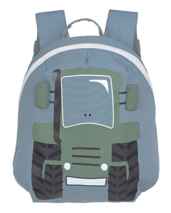 Sydryggsäck - Lässig - About Friends Tiny Backpack - Blå grå/oliv - 20x26x8 cm - 143g blågrå, olivgrön, mörkgrå, vit, sva